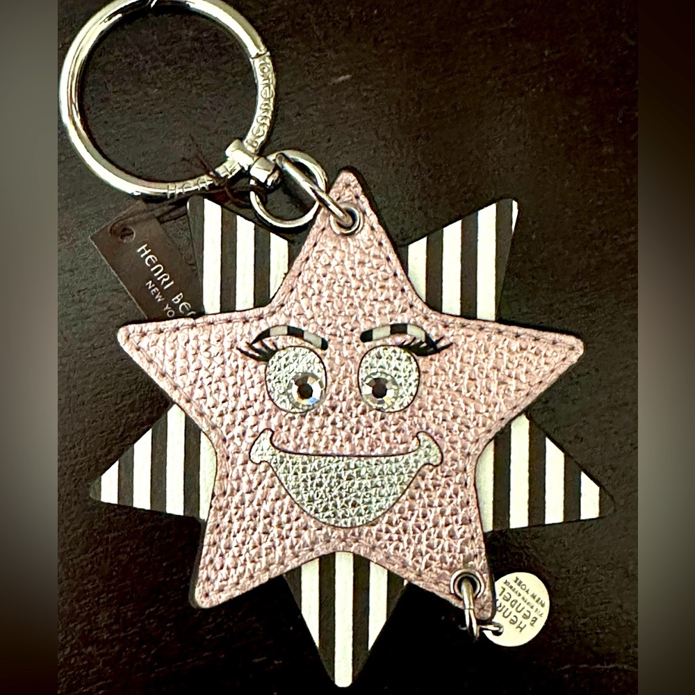 Stunning Henri Bendel Smiling Star Bag Charm New with Tags